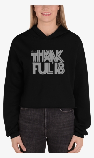 Thankful '18 Cropped Hoodie - Uniformexperiment Uen Physical Fitness Long Tee