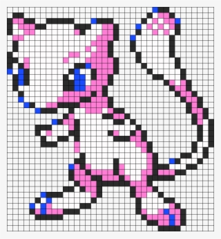 Mew Perler Bead Pattern - 778x841 PNG Download - PNGkit