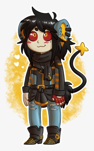 Luxray Gijinka - Cartoon