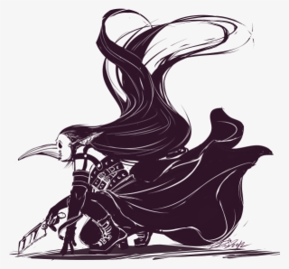 Flesh To Stone - Drawing Female Plague Doctor