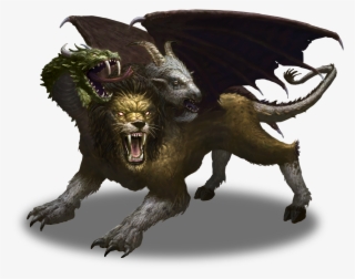 Vector Chimera Drawing Tree - Monster