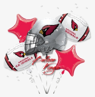 Cardinals Bouquet - 32" Large Balloon Red Star - Mylar Balloons Foil