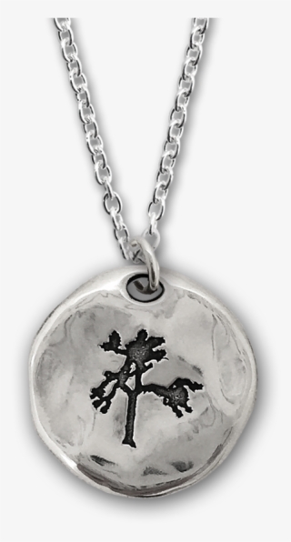 U2 The Joshua Tree Round Pendant Sterling Silver By - Joshua Tree Necklace