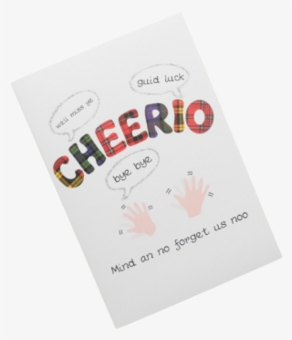 Scottish Good Luck Leaving Card Tartan Scots Language - Scottish Birthday Card Female