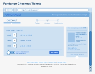 Fandango Check Out Tickets - Ticket