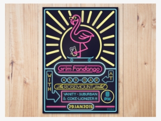 Grim Fandango Skateboard Flamingo Neon Grim Fandango - Olympic Games