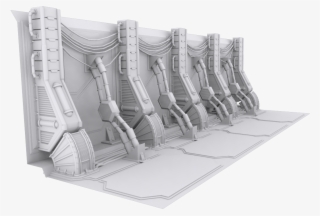 Image - Sci Fi Wall 3d Model