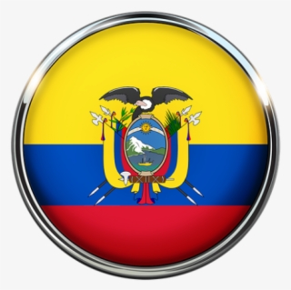 Bandera Ecuador Png - Ecuador Round Flag