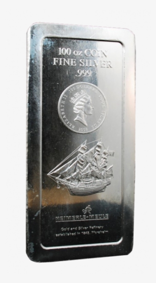 100 Troy Ounce Cook Islands Bounty Silver Coin Bar