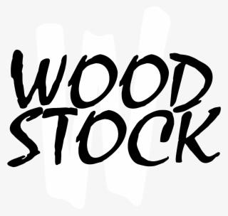 Woodstock Logo Black And White - Wood Stock Logo
