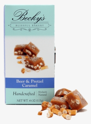 Becky's Beer And Pretzel Caramels - Beckys Blissful Bakery Salted Beer & Pretzel Caramels