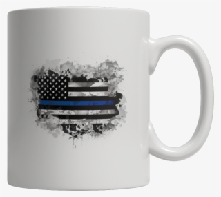 Heart Blue Flag - Mug