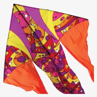 Flo-tail Kite - Warm Orbit 6.5 Foot Flo-tail Delta Kite 33217