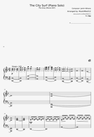 The City Surf -ink Sheet Music For Piano Download Free - Piano