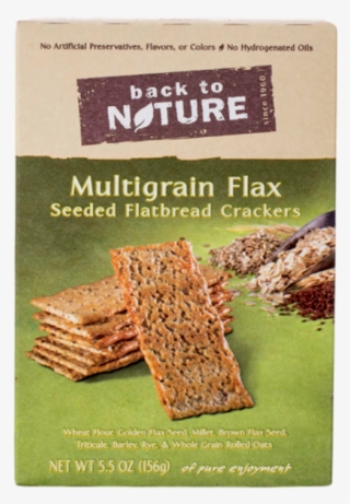 Back To Nature Multigrain Flax Seeded Flatbread Crackers - Back To Nature Multigrain Flax Seeded Flatbread Crackers,