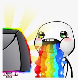 Guy Throwing Up Rainbow