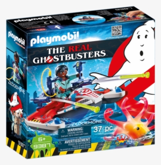 Playmobil Real Ghostbusters 9387 Zeddemore With Aqua - Playmobil 9223 Venkman And Terror Dogs