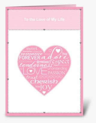 Love Words Greeting Card