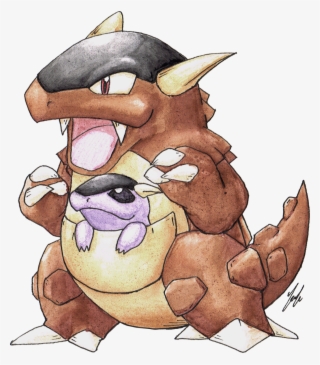 This Is A Very Nice Drawing Of Kangaskhan - Draw Kangaskhan From Pokemon Go