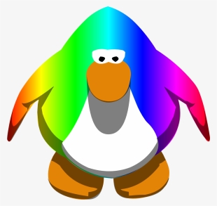 ﻿ok The Title Might Say Cartoon Characters But Actually - Club Penguin Rainbow Penguin