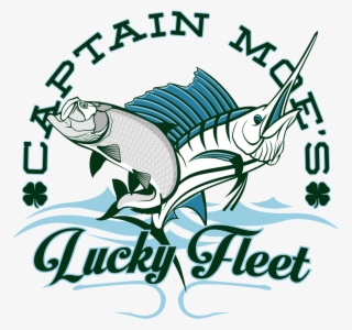 Captain Moe's Lucky Fleet Logo - Ship Captain Embroidery Design