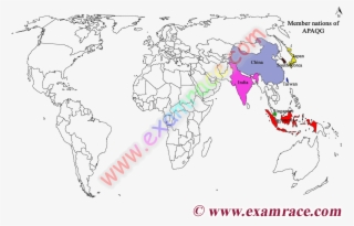 Location Of Apaqg's Member Nations - World Map