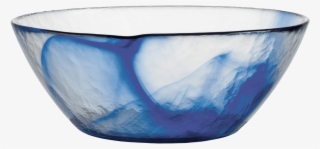 Bormioli Rocco Murano Glass Salad And Soup Bowls, Blue,