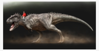 Order A Photo Of Your Child Riding A Dinosaur - Man Riding T Rex