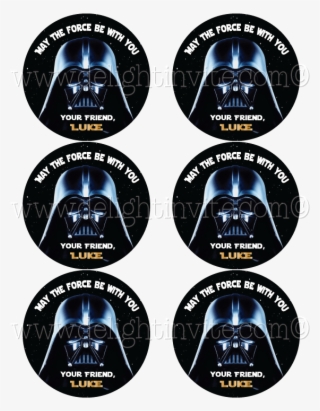 Darth Vader Star Wars Birthday Sticker Tag - Samolepky Na Kořenky Mfp 15,4x22,5cm Koření