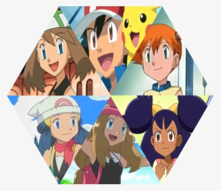 Ash Ketchum Misty Serena Pokémon X And Y Dawn Pikachu - Pokemon Ash Misty May Dawn Iris Serena