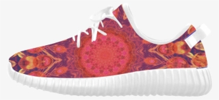 Sunburst, Abstract Peach Cream Orange Star Quilt Grus - Sneakers