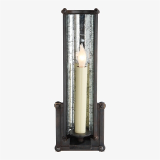 Kate Small Wall Sconce In Aged Iron With Antique