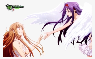 Asuna Clipart Fanart - Anime Girls With Purple And Brown Hair