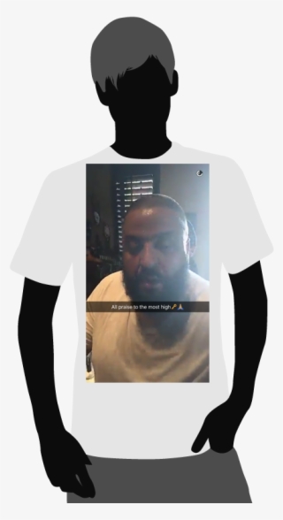 Image Of Dj Khaled - T Shirt Bianca Fronte E Retro
