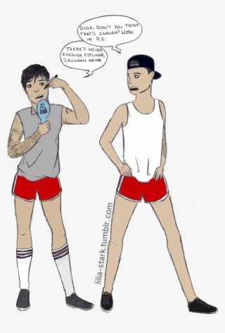 Okay So Dear Fella Ray Aka Has Told Me A Story Png - Brendon Urie Shorts