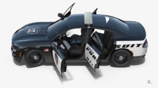 2 Dodge Charger Police Car Rigged Royalty-free 3d Model - Dodge Charger