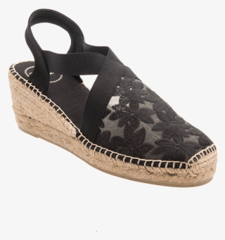 Lace Espadrille In Black By Toni Pons - Tonipons Lace