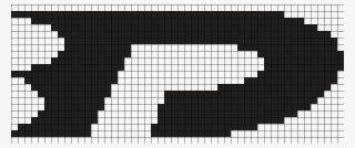 Danny Phantom Logo Perler Bead Pattern / Bead Sprite