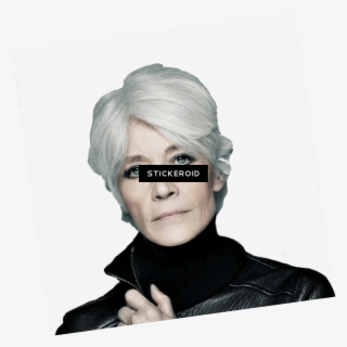 Franг§oise Hardy Leather Jacket - Lace Wig