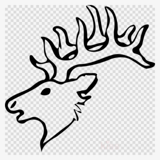 Draw A Deer Head Clipart Reindeer White-tailed Deer - Draw A Easy Deer
