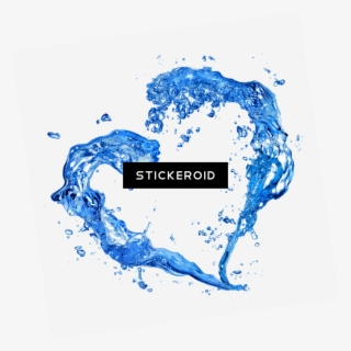 Water Heart - Png Marcos De Agua