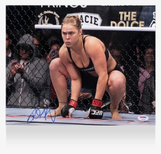 Ronda Rousey Signed Photo Rowdy Ronda Png Rousey Signed - Ronda Rousey Angry Look