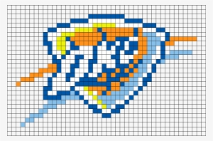 Oklahoma City Thunder Pixel Art