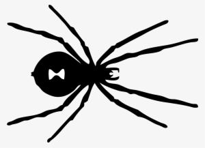 Clipart Winter Concert Snowflake Treble 11 Spider Black - Black Widow Spider Black And White