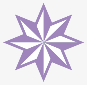 Lila Faceted 8-pointed Star Clip Art - Red 8 Point Star