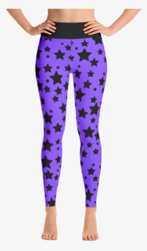 Purple Star Yoga Leggings - Blaue Wolf Yoga Leggings