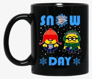 Minion Oklahoma City Thunder Mug Snow Day Snowflake