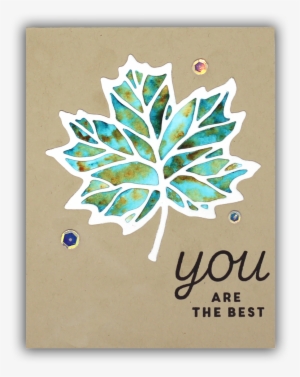 Thankful Leaves Turnabout Card By Understand Blue - Cardmaking