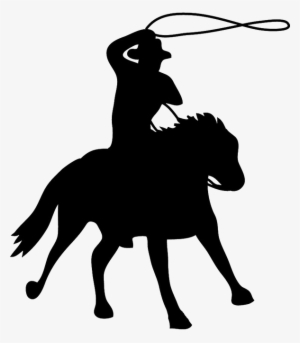 Cowboy Vector Free Png Background Image - Cowboy On Horse Silhouette No Background
