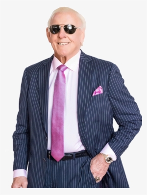 Navy Blue Pinstripe Ric Flair Collection Three Piece - Pinstripe Suit Navy Blue Pink